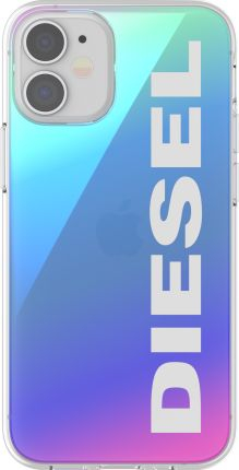 Kapak telefoni Diesel Snap Case Holographic, logo e bardhë, transparent