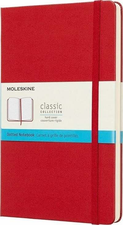 Bllok shënimesh Moleskine Classic, 13x21cm, faqosje me pika, i kuq