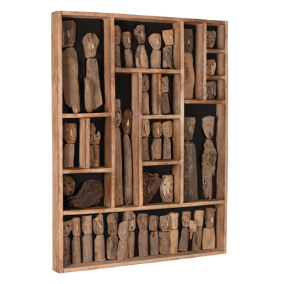Figurë muri Driftwood frame 60×5×80 cm (HM4275)