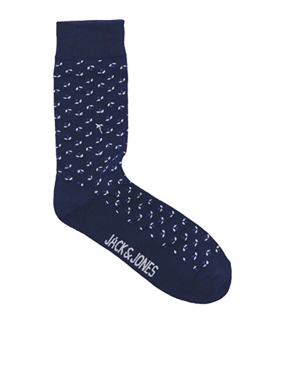 Set çorapesh për meshkuj Jack & Jones JACDITSY, 5 copë, të kaltra