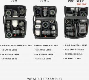 Insert fotografik Wandrd Camera Cube Pro Deep, për çantë shpine, najlon i fortë, i zi