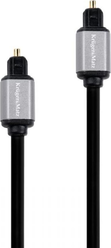 Оптички аудио кабел Kruger&amp;Matz KM1222, Toslink во Toslink, 10m, црн