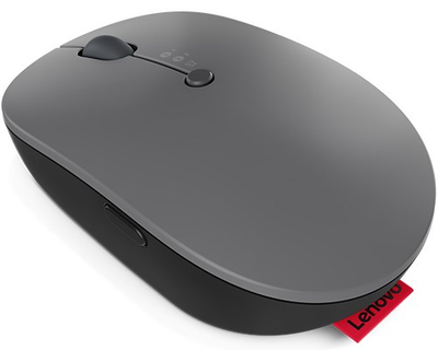 Maus Lenovo Go Multi-Device, Wireless dhe Bluetooth, 2400 DPI, i hirtë