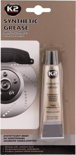 Yndyrë sintetike frenash K2 Synthetic Grease, rezistente ndaj temperaturës së lartë, tuba 18ml