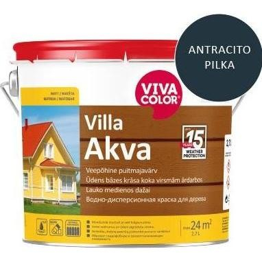 Bojë fasade Viva Color Villa Akva, 2.7L, gri antracit