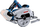 Sharrë rrethore me bateri Bosch GKT 18V-52 GC, teh 140 mm, 18V, gri
