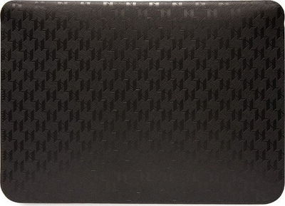 Mbrojtëse laptopi Karl Lagerfeld Saffiano Monogram Choupette, 14", e zezë