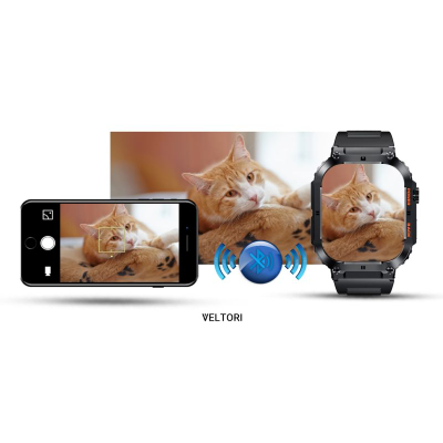 Smartwatch Veltori VT200-1, ekran 1.96", Bluetooth, i zi