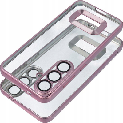 Mbrojtëse telefoni Glam për Samsung Galaxy A25 5G, TPU, transparente, rozë pudër