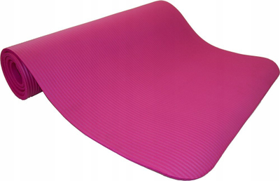 Фитнес подлога Spartan Exercise Mat, 180 x 60 x 0.8 cm, со ремен за носење, розова