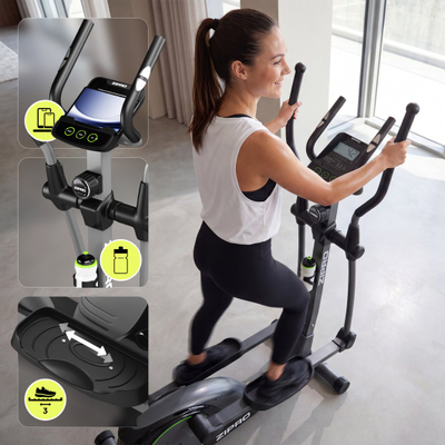 [OUTLET] Biçikletë fitnesi Zipro Hulk, e zezë