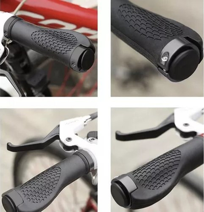 Doreza timoni biçiklete Trizand 23230, ergonomike, 2 copë, të zeza