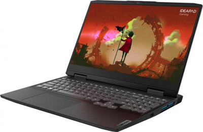 Laptop Lenovo Ideapad 3-15 Gaming, 15.6", AMD Ryzen 7 7735HS, 16 GB RAM, 512 GB SSD, Nvidia GeForce RTX 3050, i hirtë