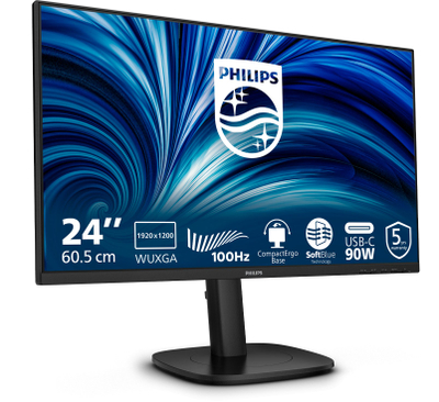 Monitor Philips 3000 Series 24B2U3301D, 24.1", WUXGA 1920 x 1200, i zi