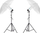 Set ndriçimi studio Massa TX-150, 2 llamba 65W, tripoda 215 cm, çadër e bardhë