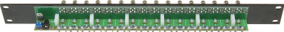 Panel shpërndarës Delta G-16E Rack, 16 kanale BNC, për rack 19", i zi