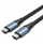 Kabllo USB C Vention Cotton Braided, USB 4.0, 5A, 1m, gri