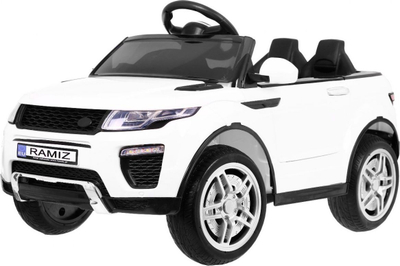 Makina elektrike për fëmijë Ramiz Rapid Racer, 6V, me telekomandë, e bardhë