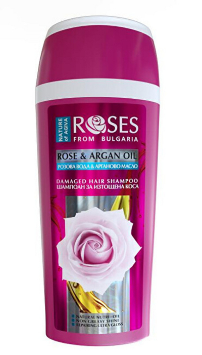 Shampo për flokë të dëmtuar ELLEMARE Rose and Argan Oil, 250 ml