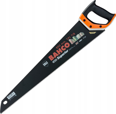 Sharrë dore Bahco Hardpoint 2700, 22", 7 TPI, portokalli