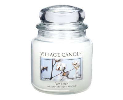 Qiri aromatik në xham Village Candle me liri të pastër 397 g