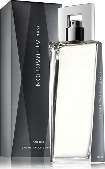 Ujë tualeti Avon Attraction for Him, 75ml, aromë druri dhe amber