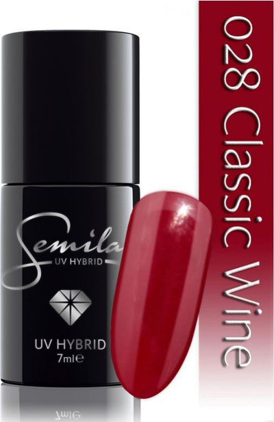 Llak xhel Semilac 028 Classic Wine, 7ml, i kuq i errët
