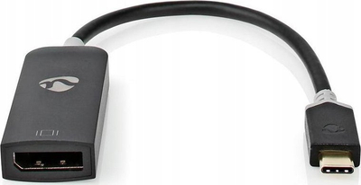 Adapter USB C Nedis, USB 3.2 Gen 1, DisplayPort, 0.2m, antracit