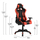 Karrige gaming SPEED, PU, 68.5×71.5×133.5 cm (HM1062.04), zezë/ kuqe