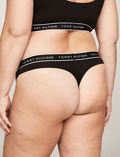 Mbathje për femra Tommy Hilfiger Plus Size, të zeza