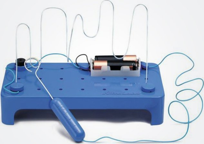 Set edukativ 4M KidzLabs Buzz Wire, ndërtim qarku elektrik, mbi 8 vjeç, blu