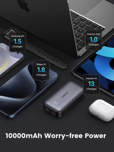 Powerbank Ugreen Nexode 55837B, 20000mAh, 30W, gri