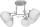 Llambë tavani Activejet Plafond, 230 V, e argjendtë / bardhë