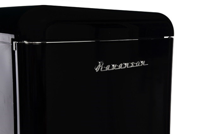 Frigorifer me ngrirës Ravanson LKK-210RB, i pavarur, stil retro, i zi