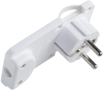Prizë adaptuese Microconnect PESCHPLUG W, Schuko Type F, dalje e kënduar, e bardhë