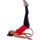 Rrotë joga Pure2Improve Yoga Wheel, diametër 30 cm, mban deri në 150 kg, e zezë me të kuqe