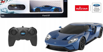 Makina me telekomandë Rastar Ford GT, shkalla 1:24, për kalamaj 5+, shumëngjyrëshe