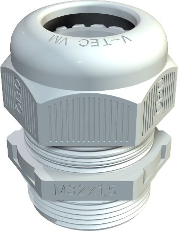 Dornjë kablli OBO Bettermann V-TEC VM16, plastike PA, IP68, gri e hapur