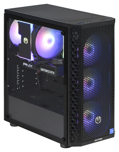 Десктоп гејминг компјутер Actina Ryzen 5 5600, 16GB RAM, 1TB SSD, RTX 4060, црн