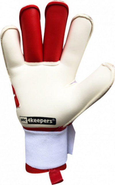 Doreza për portierë 4keepers, nr. 10.5, të bardha/ të kuqe