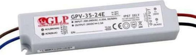 Furnizues LED GLP GPV 35-24E, 35W, 24V DC IP67, gri