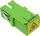 Kupplung fibër optike InLine FO, Simplex SC SC, Singlemode, jeshile