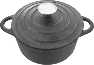 Tigan i thellë gize LITINA, me kapak, 4L, i zi