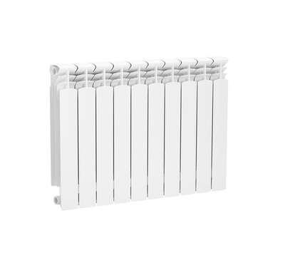 Radiator alumini Caison 500mm, 10 elemente, i bardhë