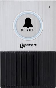 Zile dere wireless Geemarc DOORBELL595ULE, sistem interkomi, për persona me dëgjim të dobët, e zezë