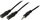 Kabllo LogiLink Jack 3.5mm - Jack 3.5mm, 0.2m, e zezë