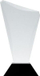 Kupë dekorative Glass Trophy C068, xhami, bazë e zezë