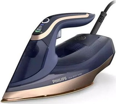 Hekur me avull Philips Azur 8000 Series DST8050/20, 3000W, goditje e fortë avulli, blu