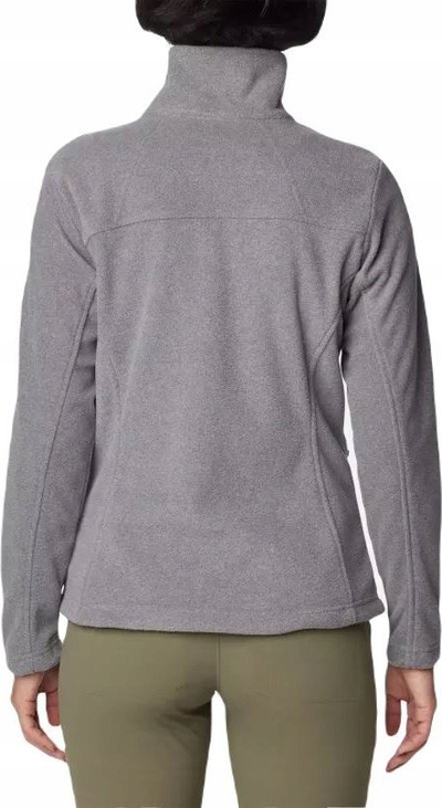 Jakne fleece Columbia Fast Trek II W, mikrofleece poliestër, me zinxhir të plotë, gri