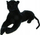 Lodër pelushi Dubi Black Panther, 35cm, panterë, e zezë